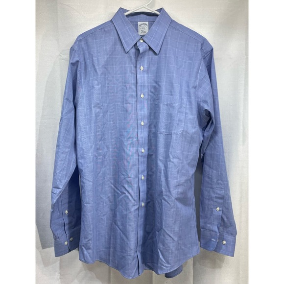 Brooks Brothers‎ Dress Shirt Long Sleeve EUC Blue 16 4/5 - Picture 3 of 5